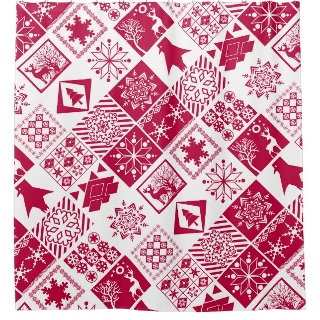 Cortina Para Box Xadrez escandinava (Frente)