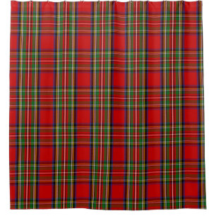 Cortina Para Box Xadrez Escocesa Clan Stewart Tartan
