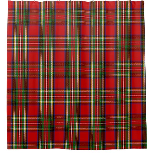 Cortina Para Box Xadrez Escocesa Clan Stewart Tartan (Frente)