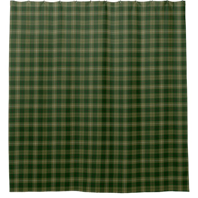 Cortina Para Box Xadrez Verde Tartan (Frente)