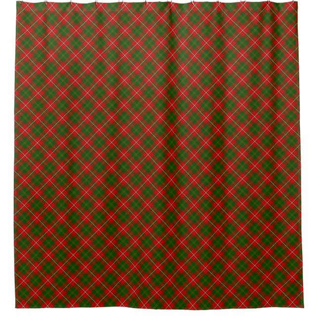 Cortina Para Box Xadrez verde-tartan (Frente)