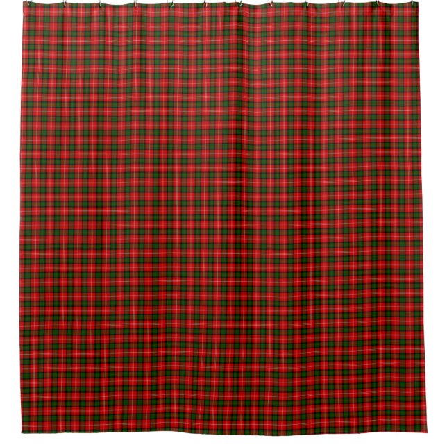 Cortina Para Box Xadrez verde tartan tartan do MacKintosh (Frente)
