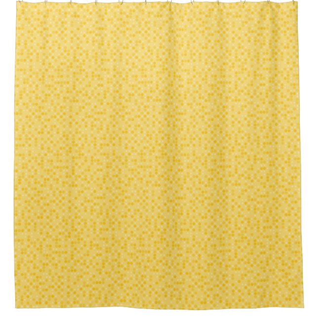 Cortina Para Box Yellow Polka Dots (Frente)
