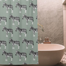 Zebra Exótica Animal Standard Sage Green