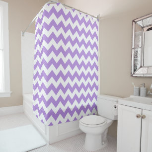 Cortina Para Box Zigzag Roxo, Chevron Roxo, Padrão Geométrico
