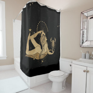 Cortina Para Box Zodiac Goddese Astrologia de Escorpião Cósmico D