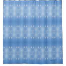 Cortina Para Chuveiro A luz de céu azul do inverno nubla-se geométrico