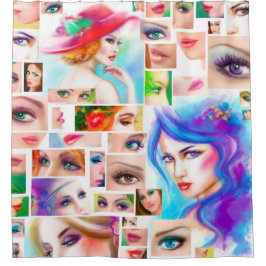 Cortina Para Chuveiro Abstrato para mulheres