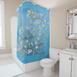 Cortina Para Chuveiro Almond Blossoms Blue Vincent van Gogh Art Painting