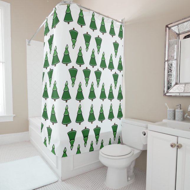 Cortina Para Chuveiro Árvores (In Situ)