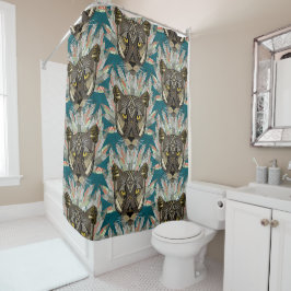 Cortina Para Chuveiro azul de montanha nativa