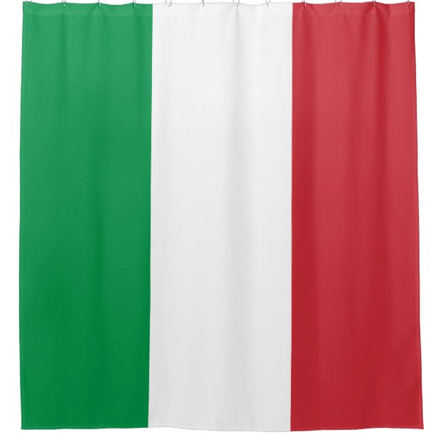 Cortina Para Chuveiro Bandeira de Italia (Frente)