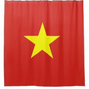 Cortina Para Chuveiro bandeira do Vietname