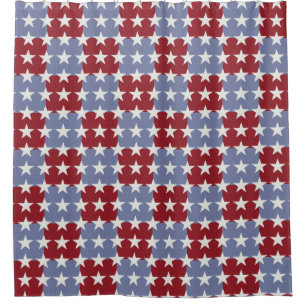 Cortina Para Chuveiro Bandeira dos Estados Unidos