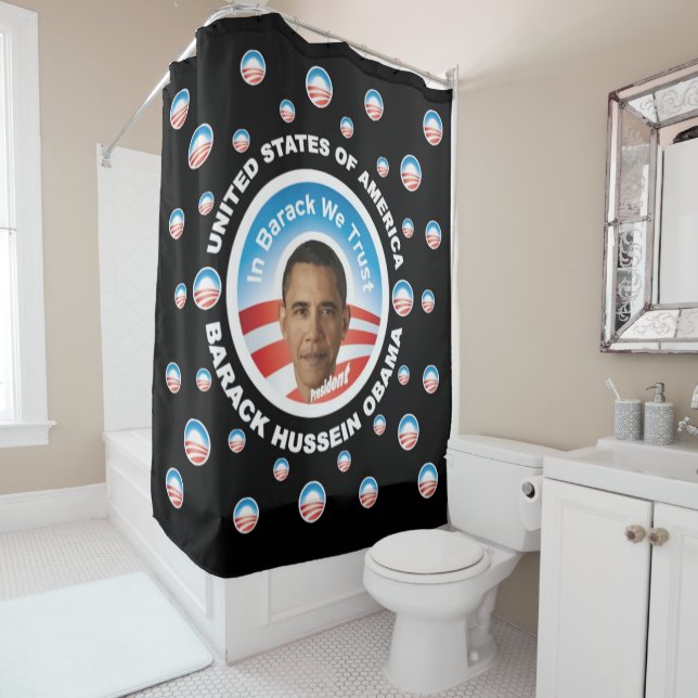 Cortina Para Chuveiro Barack Hussein Obama (In Situ)
