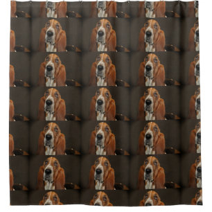 Cortina Para Chuveiro basset hound 2
