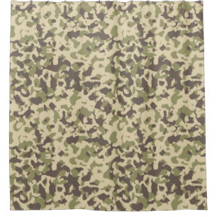 Cortina Para Chuveiro Camo Pattern