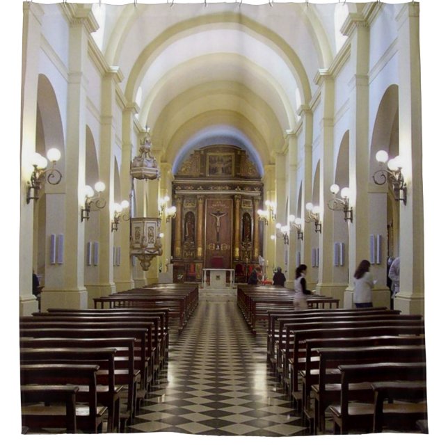 CORTINA PARA CHUVEIRO CATHEDRAL (Frente)