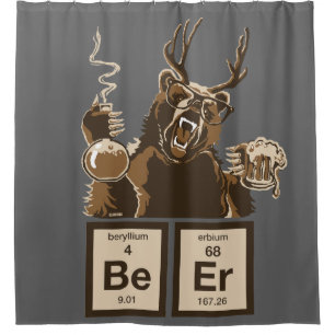 Cortina Para Chuveiro Cerveja descoberta urso da química