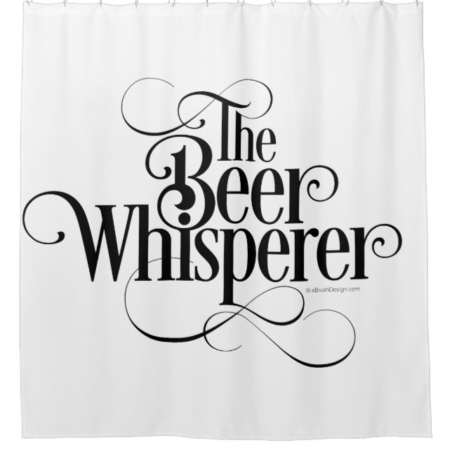 Cortina Para Chuveiro Cerveja Whisperer (Frente)