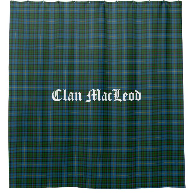Cortina Para Chuveiro Chá Clan MacLeod Tartan (Frente)