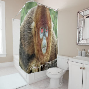 Cortina Para Chuveiro Chá Comigo Macaco