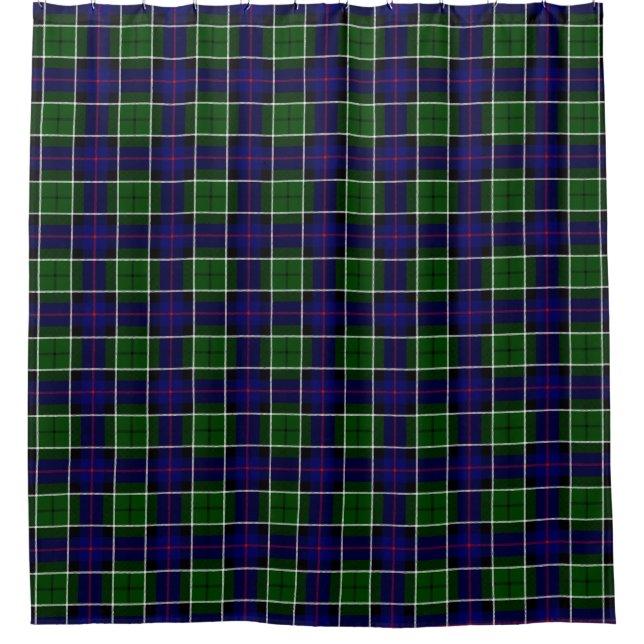 Cortina Para Chuveiro Chá de Leslie Tartan (Frente)