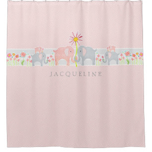 Cortina Para Chuveiro Chá personalizado do banheiro da menina dos