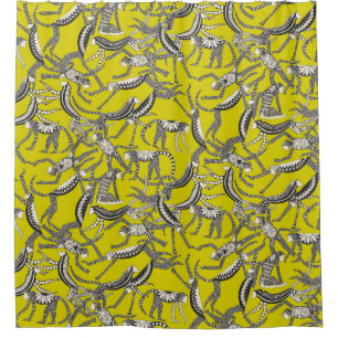 Cortina Para Chuveiro chartreme macaco