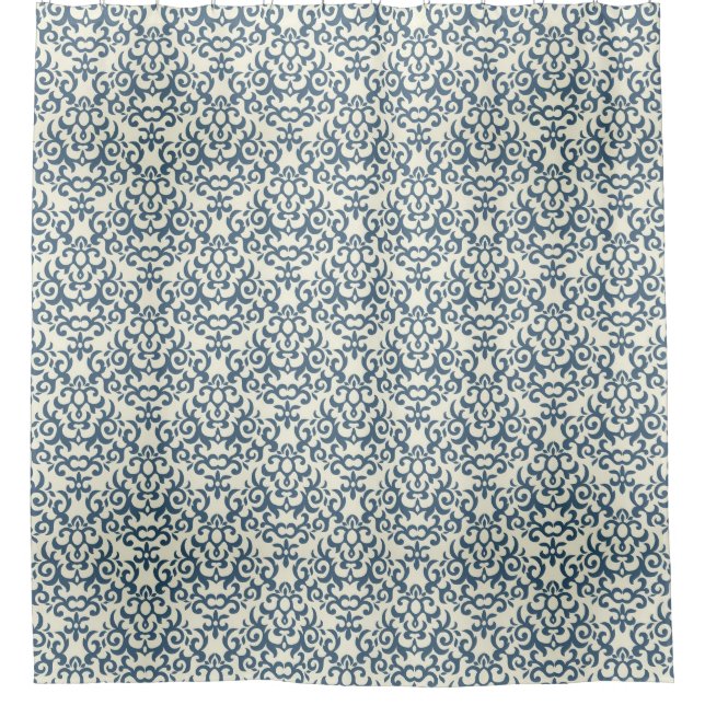 Cortina Para Chuveiro Cor damasco no fundo 2 do inclinação (Frente)