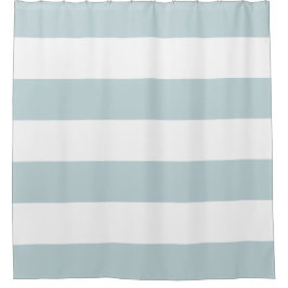 Cortina Para Chuveiro Cor Personalizada da Faixa Azul e Branca