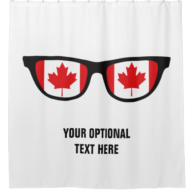 Cortina Para Chuveiro Cortina de chá personalizada do Canadian Shades (Frente)