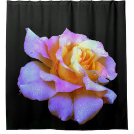 Cortina Para Chuveiro Cortina de Chá rosa e Dourada