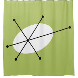 Cortina Para Chuveiro Cortina de chá Verde Dazzle