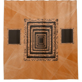 Cortina Para Chuveiro Cortina de chuveiro laranja espelho