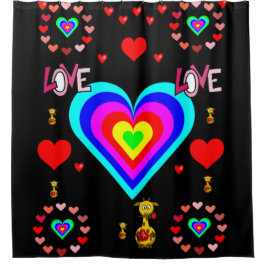 Cortina Para Chuveiro Cortina do Chá dia de os namorados