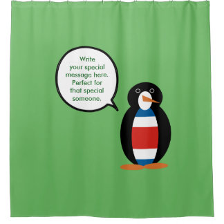 Cortina Para Chuveiro Costa Rica Fala Pinguim Ms Personalizado