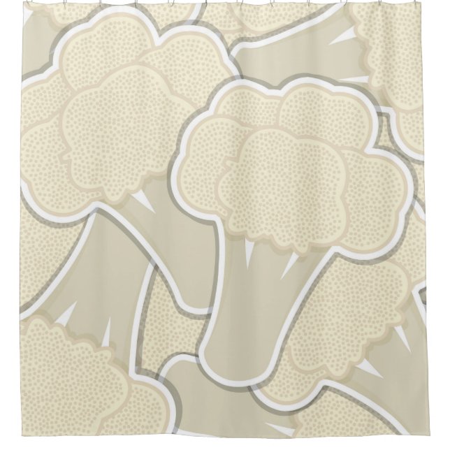 Cortina Para Chuveiro Couve-flor (Frente)