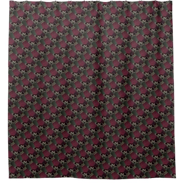 Cortina Para Chuveiro Cranberry Velvet (Frente)