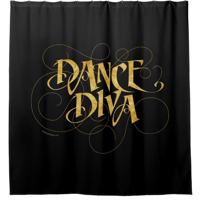 Cortina Para Chuveiro Dance Diva (Frente)