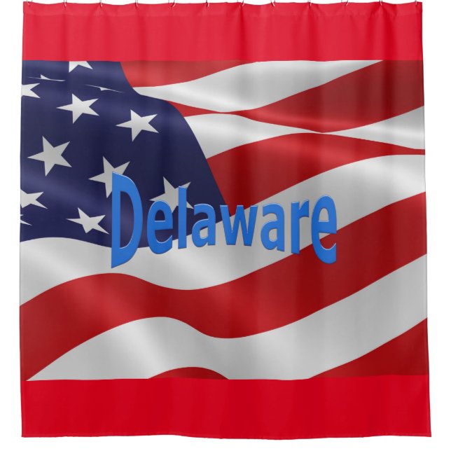 Cortina Para Chuveiro Delaware American Pride (Frente)