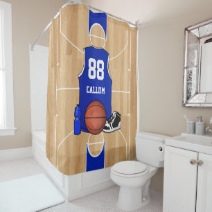 Cortina Para Chuveiro Desenhista customizável do basquetebol