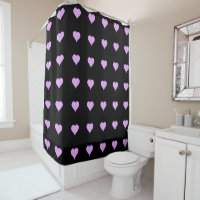 Design gótico de coração preto e rosa