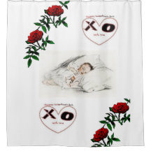 dia de os namorados branco do chuveiro