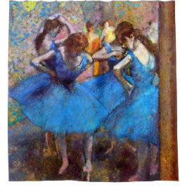 Cortina Para Chuveiro Edgar Degas - Bailarinas em Azul - Amante da Dança