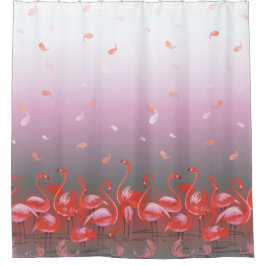 Cortina Para Chuveiro Flamboyance of Flamingos