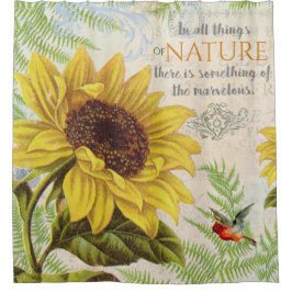 Cortina Para Chuveiro Flores de safra