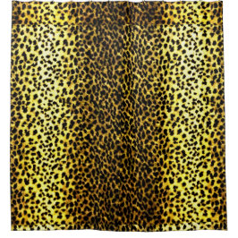 Cortina Para Chuveiro Foto de Faux Leopard fur Impressão Wallpaper