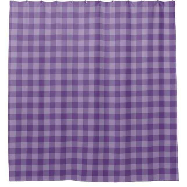 Cortina Para Chuveiro Fundo checkered violeta (Frente)