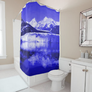 Cortina Para Chuveiro Glaciar Bay Blue